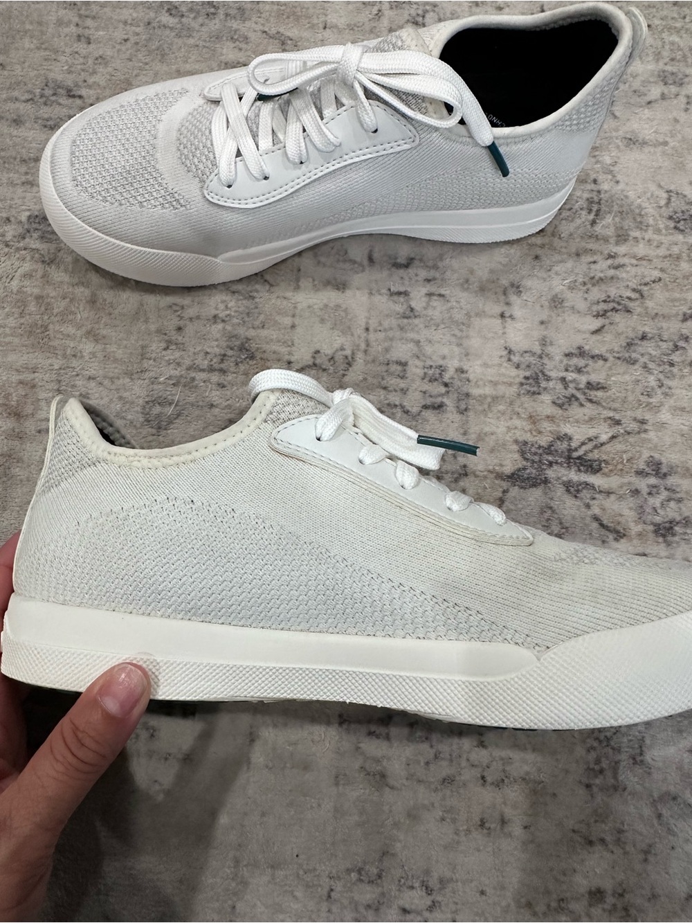Vessie Weekender Waterproof Sneaker White Knit Low-Top Sneaker - Picture 7 of 11